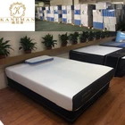 U.S.A standard fireproof natural latex visco gel memory foam mattress in Colour box package