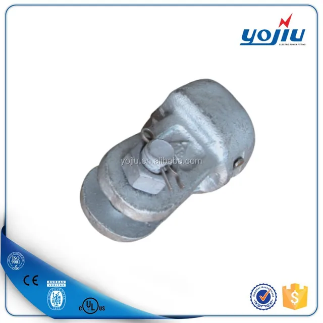 Electrical overhead line cable accessory fittings WS type socket clevis