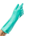 Cheap work and construction safety gloves / bulk latex gloves with green color