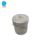 Popular new design logo customized luxury set marble flower box &flower hat box for rose packing