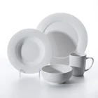 Manufacturer Wholesale Stock Restaurant White Dinner Set, Factory Hotel Porcelain Ceramic luxury dinnerware~