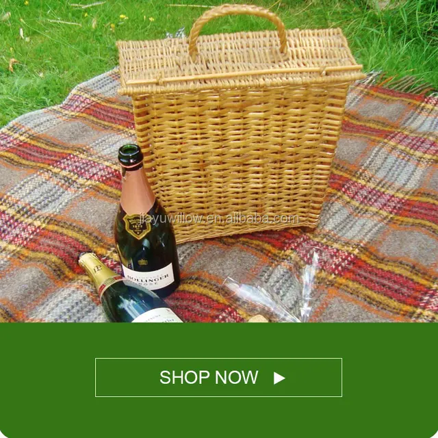 2016 wholesale cheap wicker wine basket for sale