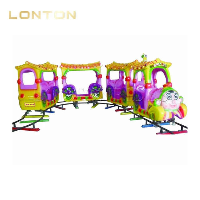 Magic Small Track Train Kiddie Rides Track Rail Train Electric Trains For Adults