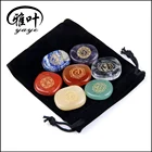 Wholesale Engraved 7 Chakra stone Set with Reiki carvings for healing