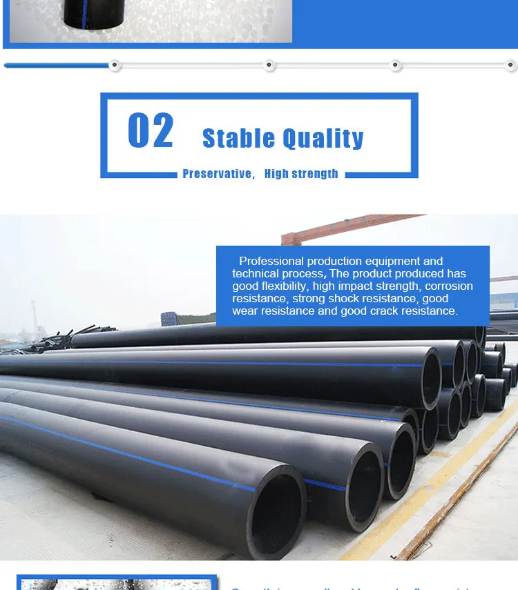 6" dr 17 hdpe 50cm water pipes