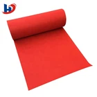 Floral Pattern Wall To Wall Auditorium Felt Carpet Trim For Hotel