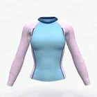 Wholesale sublimated custom women long sleeve compression shirts