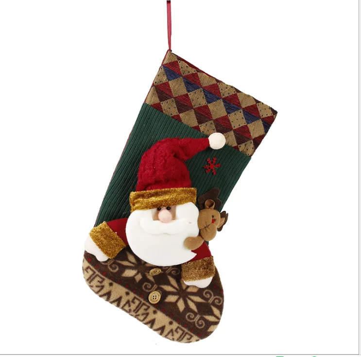 cheap promotional gift mini stocking socks candy bag christmas