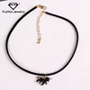2017 hot sale custom unicorn pony/white black leather string necklace couple gift wholesale products Animal Unicorn