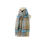 wholesale brand name indian polyester fashion women winter square colorful pop plaid scarf