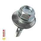 Self drilling screw for steel, hex washer head self drilling screw DIN7504k china factory, roofing screw
