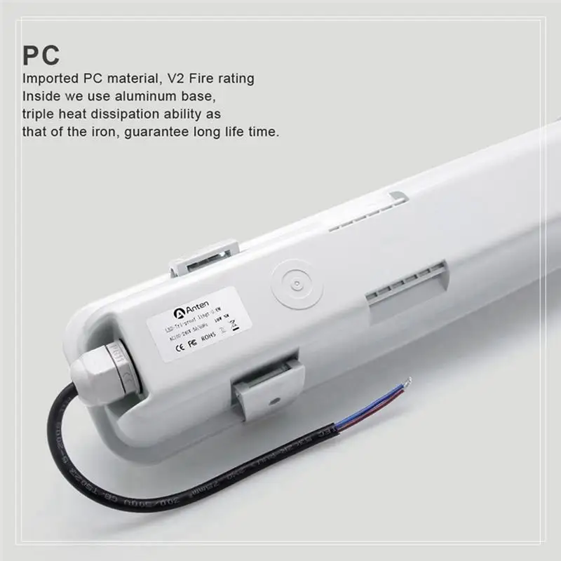 ip65 led tri 18w vapor dust proof anti corrosion light fixtures
