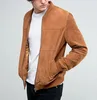 China Supplier Custom Best Quality Light Weight Suede Bomber Jacket For Men