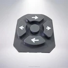 China plastic prototype maker black rubber controller key vacuum casting