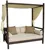 Outdoor Patio Wicker Rattan Sunbed Daybed Furniture Lounger Sofa With