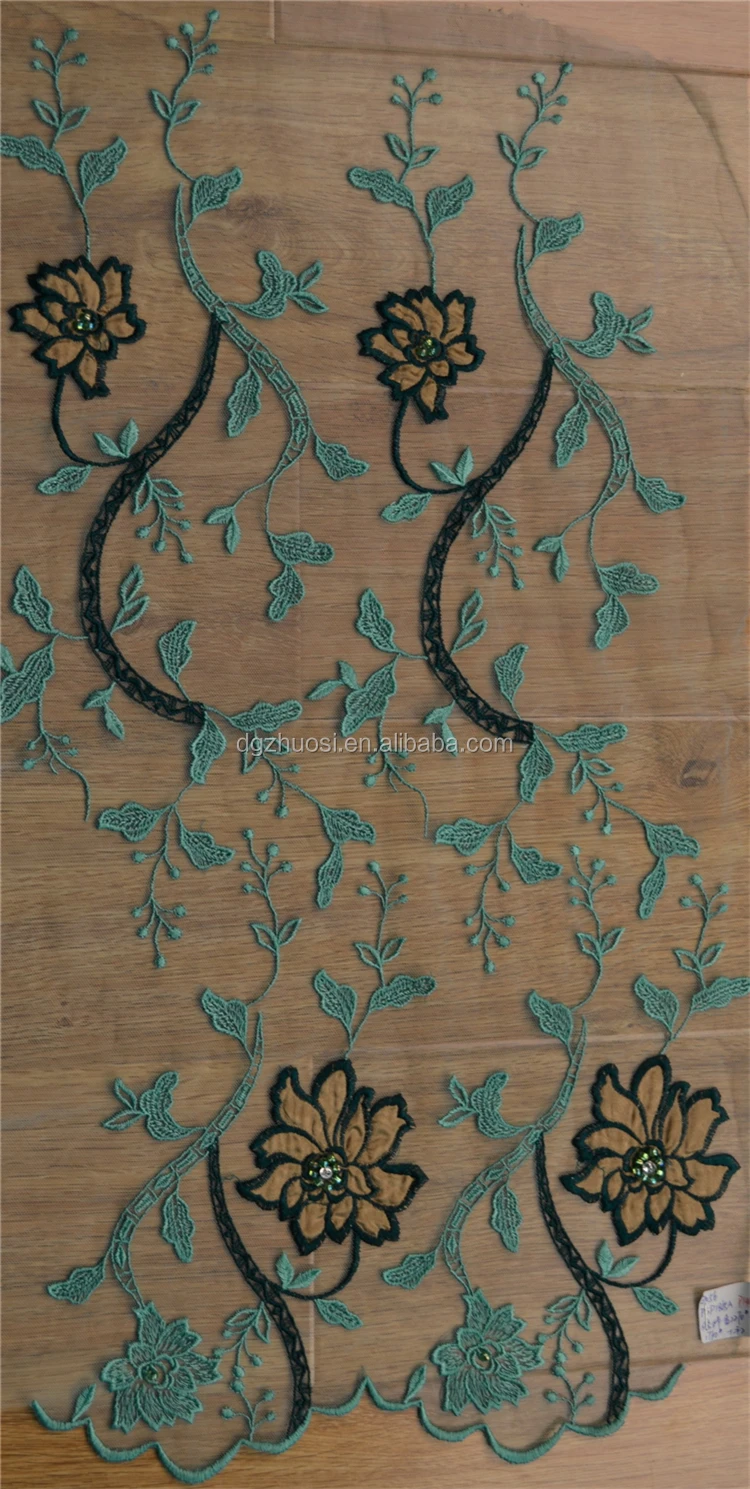 wholesale guangzhou african beaded embroidery dry lace fabric