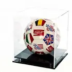 HIC Plexiglass soccer ball basketball showing case Clear acrylic football display box