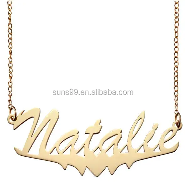 Gold Plated Stainless Steel Polished Name And Heart Necklace.jpg