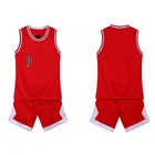 New design basketball suit China latest basketball jersey uniform design color red