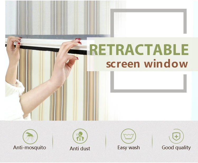 free sample aluminum or pvc window frame roller retractable
