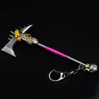 Wholesale computer game 3D keychain mini gun weapon keychain keyring,Plated gold silver