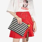Wholesale Fashion Woman Clutch Bag Canvas Zipper Pouch