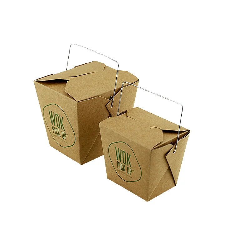 Happypack Disposable Take Away Paper Fried Chicken Box Kraft Paper