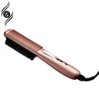 Hot Sale Electronic Magic Hair Straightener Comb Electric Straight Hair Comb Straightener Iron Brush With LCD
