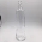 750ml clean vodka glass bottle with cork mouth