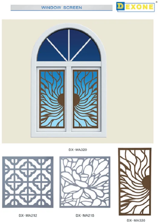 Exterior Aluminum Materials Metal Perforated Screen window decoration home