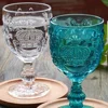 Diamond Crown Embossed Clear Press Bohemia Crystal Shining Sparkling Wine Glass