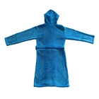 women sexy nightwear all over print 100 polyester satin pajama sleepwear blue kimono waffle bathrobe