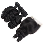 Morein virgin cuticle aligned hair Brazilian hair grade 6a vs 8a 5 6 bundles with closure wholesale vendors