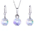 64902 xuping octagon necklace wholesale fashion jewelry, turkish bridal wedding jewelry set made with crystals from Swarovski
