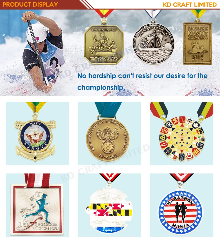 Chinese supplier custom metal alloy embossed 3D bicycle cycle race sport medals with ribbon drape
