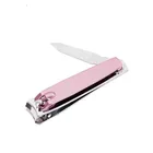 manicure nail clipper nail cutter with electronic coating rubberized painting with silicone cover
