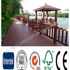 Weather resistant wood plastic composite flooring anti-UV WPC siberian larch decking, outdoor stair covering
