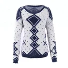 Ladies latest design winter fuzzy fancy sweater
