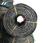 12 strands polypropylene rope black and gery used in fish farming