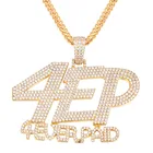 Rap Urban Jewelry Fashion Custom Iced Out Hip Hop Letter Pendants Wholesale