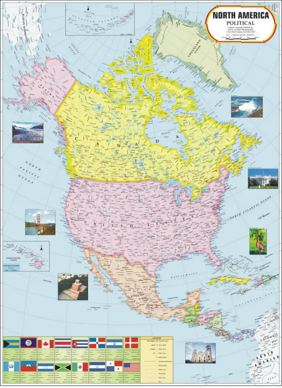 north america maps