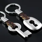 Creative Fashion Leather Couple Keychain Key Chain Ring Keyring Key Fob Key & Lock keychains