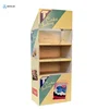 Eco-friendly cardboard retail merchandise portable supermarket shelf floor display