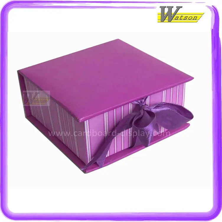 purple luxury craft paper box for gift packing,luxury paper box