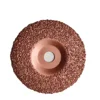 Rubber abrasive tungsten carbide polishing disc
