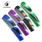 One time molding tricolor mixed plastic hair comb wholesale