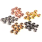 10 ピース/バッグ Chanfar 金属穴銅ストッパージュエリーメイキングのためにルーススペーサービーズ