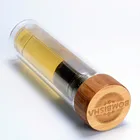 Custom Logo 500ml Drinking Borosilicate Glass Water Bottle with bamboo lid