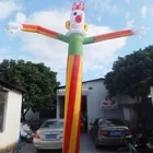 5-6m Tall Clown Inflatable Sky Tube / Inflatable Air Puppet For Advertising