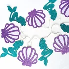BA038 Mermaid Photo Booth Props Little Mermaid Birthday Party Supplies Set